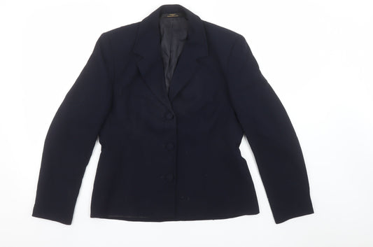 Womens UK Size 10 Marks and Spencer Regular Blue Blazer