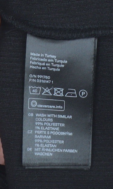 Womens UK Size XS H&M Black Basic Tank