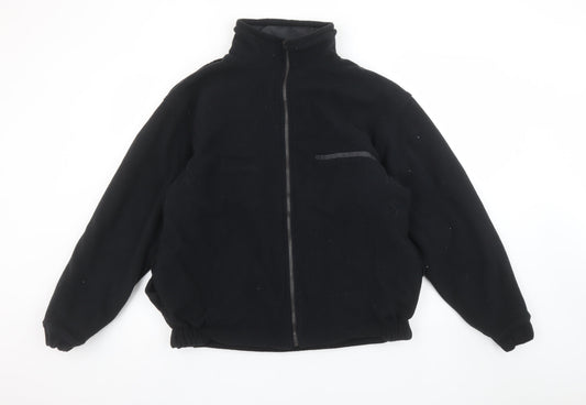 Mens UK Size S JERZEES Black Fleece