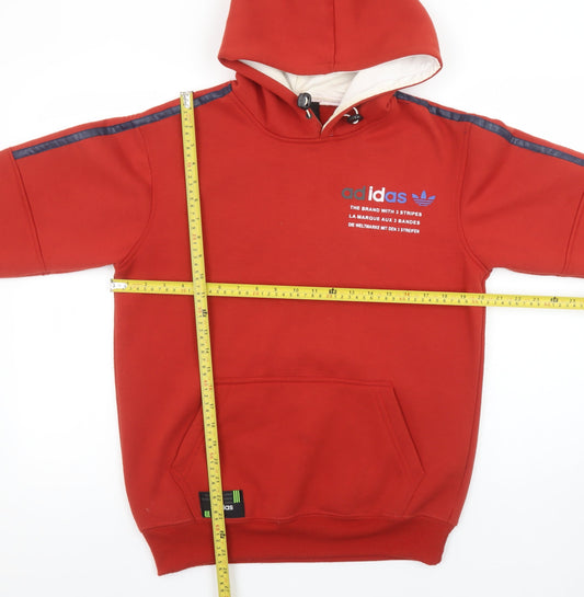Boys UK Size L adidas Red Pullover Hoodie