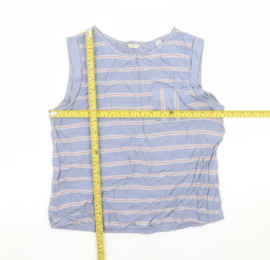 Womens UK Size 10 Jack Wills Blue Basic Tank