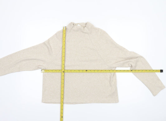 Womens UK Size XS H&M Beige Pullover Jumper