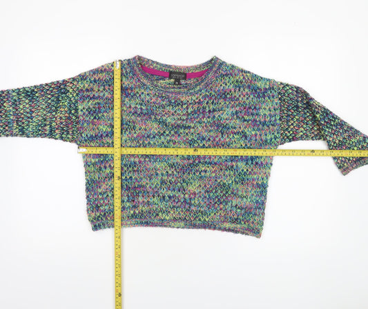 Womens UK Size 8 Topshop Multicoloured Pullover Jumper