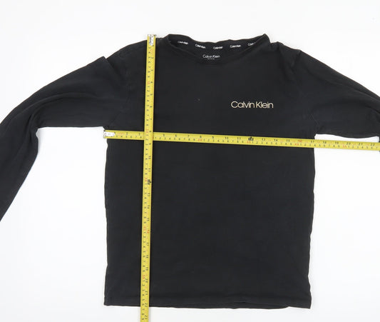 Boys UK Size 14-16 Years Calvin Klein Black Basic T-Shirt