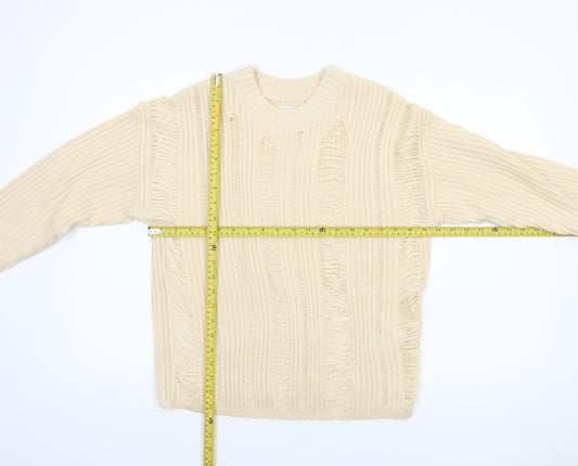 Womens UK Size 4 ASOS DESIGN Beige Pullover Jumper