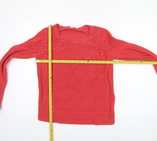 Womens UK Size S Gap Red Pullover Jumper