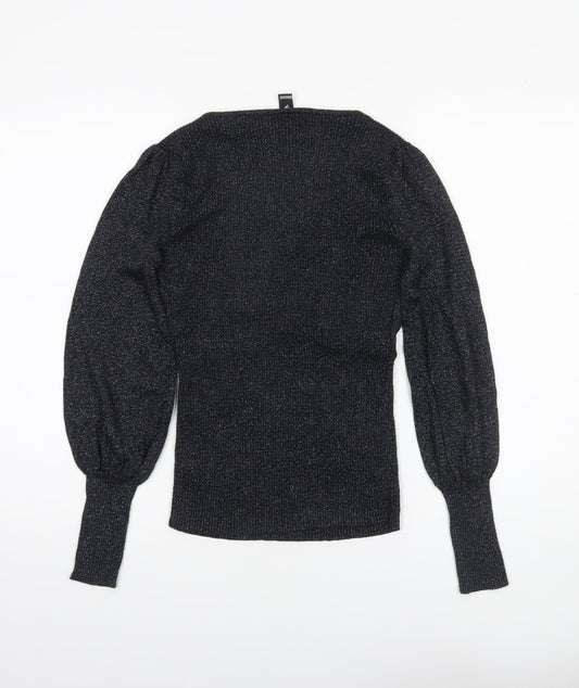 Womens UK Size S Windsor Black Pullover Jumper