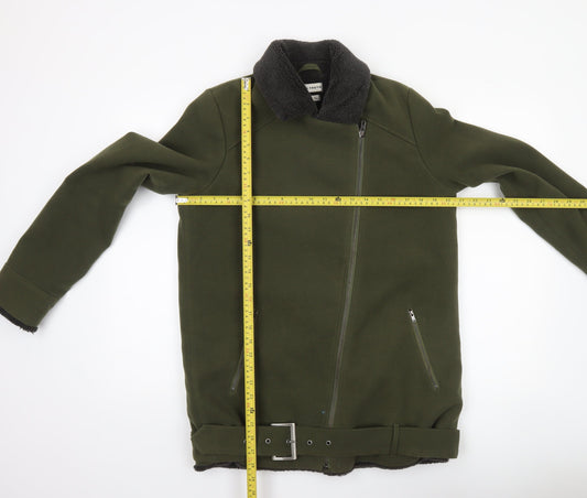 Womens UK Size XS Native Youth Green Biker Coat