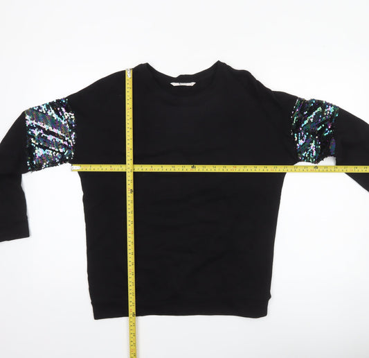 Womens UK Size 8 TU Black Pullover Sweatshirt