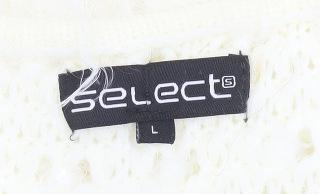 Womens UK Size L Select Ivory Basic Jacket