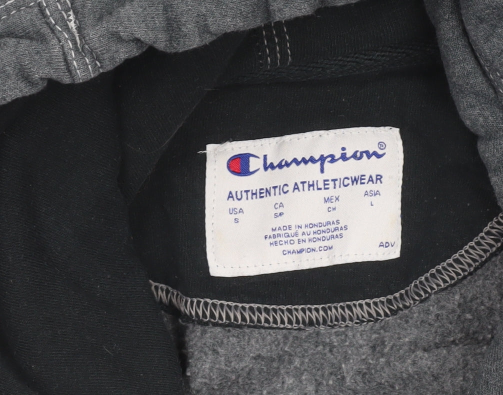 Mens UK Size S Champion Grey Pullover Hoodie