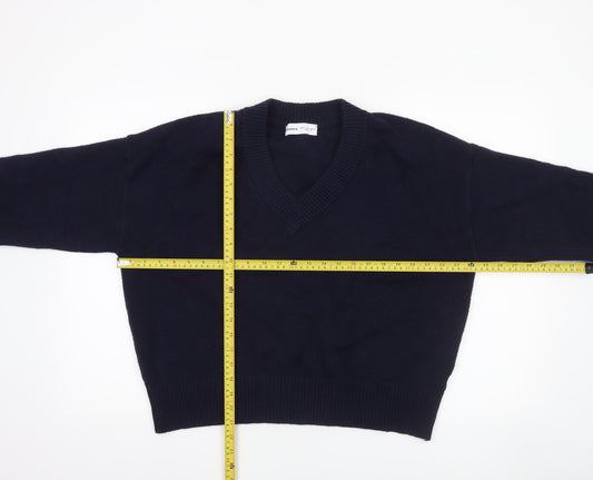 Womens UK Size 12 Bershka Blue Pullover Jumper