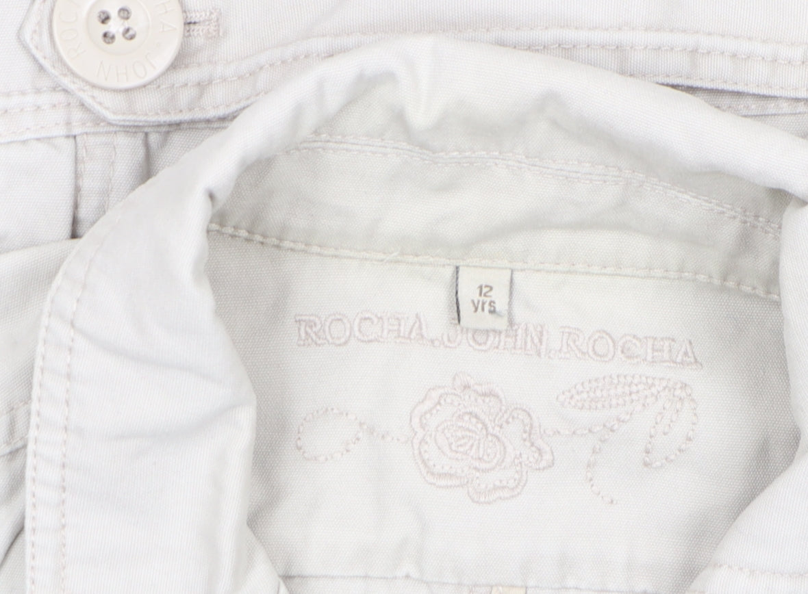 Teens UK Size 12 Rocha John Rocha Beige Basic Jacket