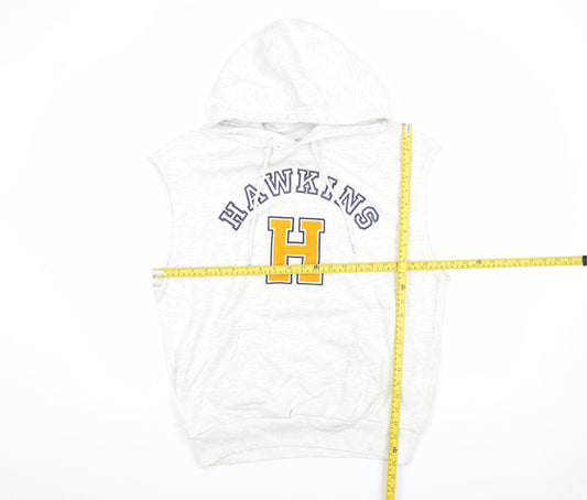 Mens UK Size M Stranger Things White Pullover Hoodie