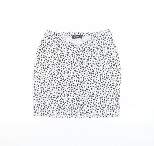 Womens UK Size 8 Missguided Straight & Pencil Jersey Skirt