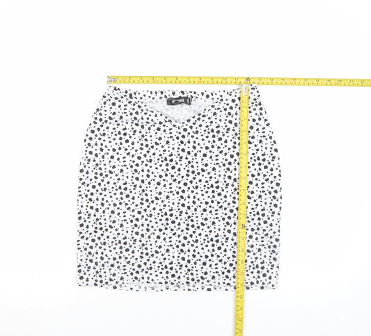 Womens UK Size 8 Missguided Straight & Pencil Jersey Skirt