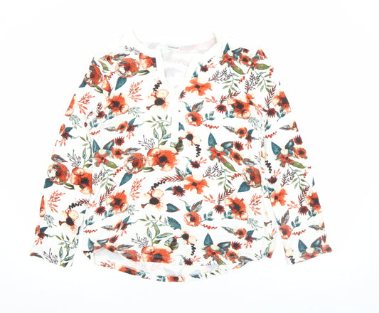 Womens UK Size S Damart Multicoloured Basic Button-Up