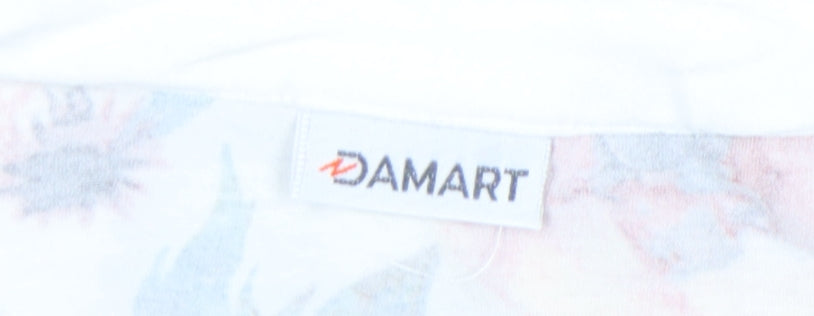 Womens UK Size S Damart Multicoloured Basic Button-Up