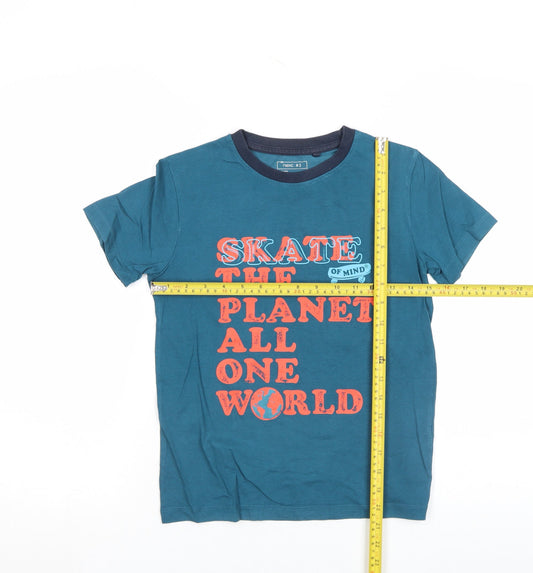 Boys UK Size 8 Years NEXT Blue Basic T-Shirt