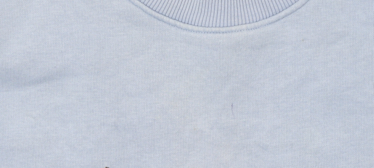 Mens UK Size M Topman Blue Pullover Sweatshirt