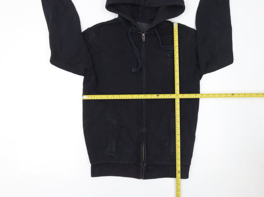 Mens UK Size S Jack Wills Black Full Zip Hoodie