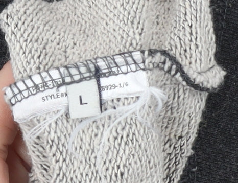 Mens UK Size L GUESS Grey Full Zip Hoodie