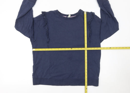 Womens UK Size 14 Joules Blue Pullover Sweatshirt