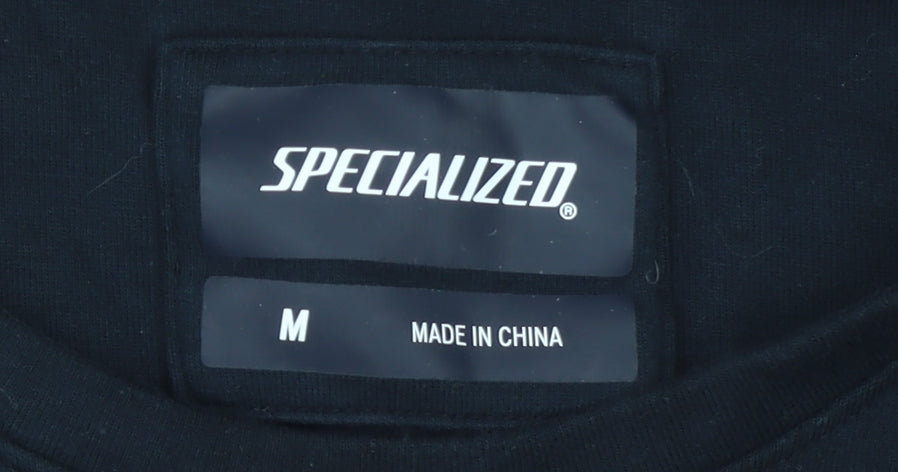 Mens UK Size M Specialized Black Pullover Sweatshirt
