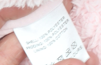 Additional view of Bebe Bonito Pink Hooded Fleece Bear Coverall 0-3 Months unisex baby