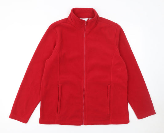 Womens UK Size 12 Damart Red Basic Jacket