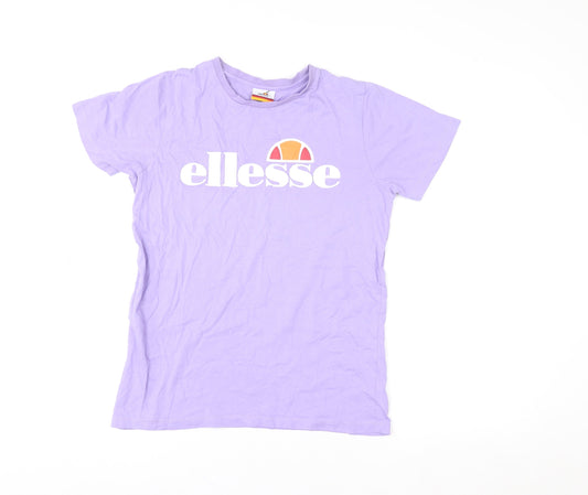 Teens UK Size 13/14 ellesse Purple Basic T-Shirt