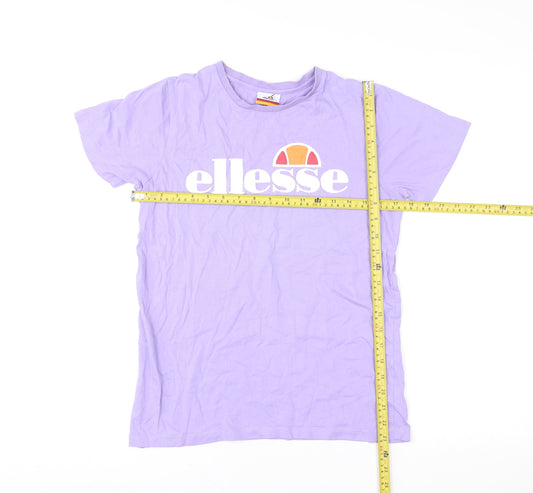 Teens UK Size 13/14 ellesse Purple Basic T-Shirt