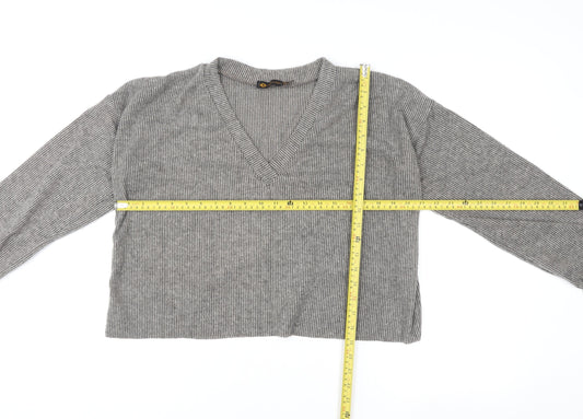 Womens UK Size 12 I SAW IT FIRST Grey Pullover Sweatshirt