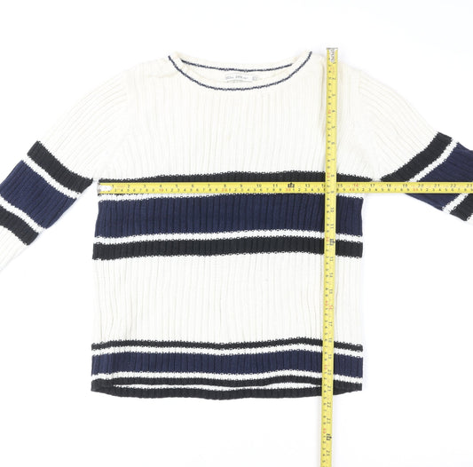 Womens UK Size M Zara Multicoloured Pullover Sweatshirt