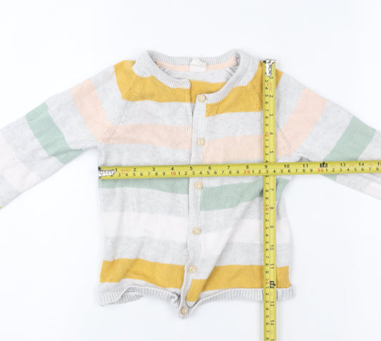 Girls UK Size 2 Years H&M Multicoloured Cardigan Jumper