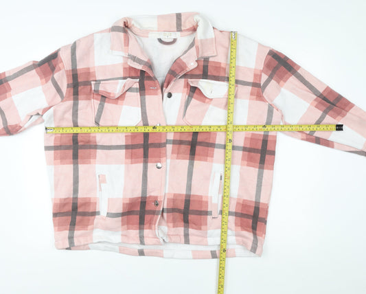 Womens UK Size M Quiz Pink Shacket