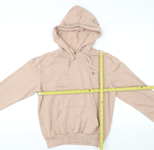 Womens UK Size XS H&M Beige Pullover Hoodie