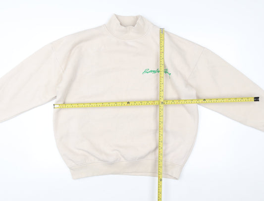 Womens UK Size S PRETTYLITTLETHING Beige Pullover Sweatshirt