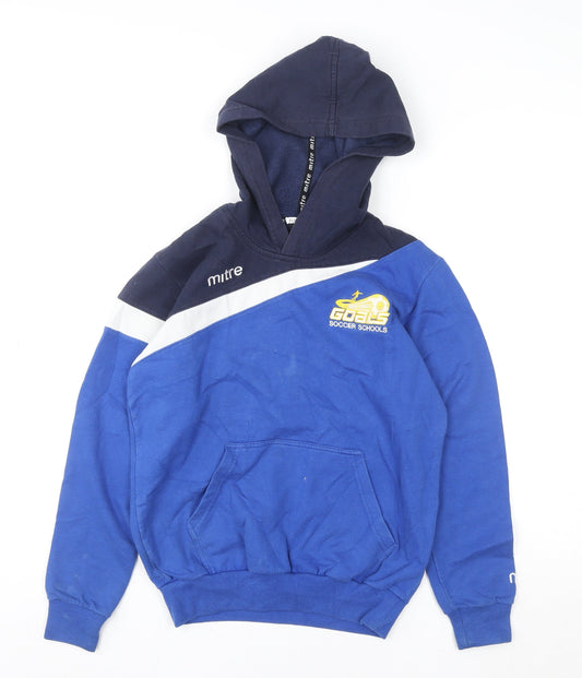 Boys UK Size 11-12 Years Mitre Blue Pullover Hoodie