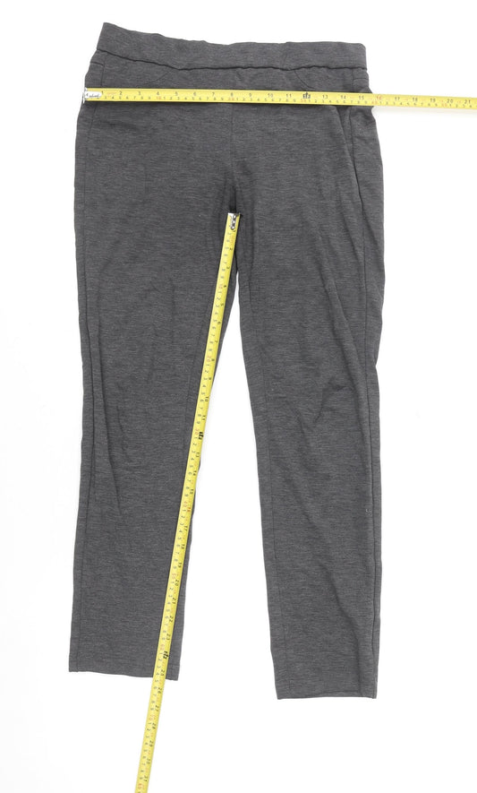 Womens UK Size M Kelly & Grace Regular Fit Jogger Grey Trousers