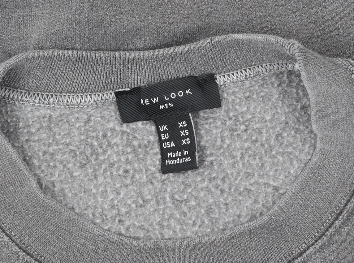 Womens UK Size XS New Look Grey Pullover Sweatshirt