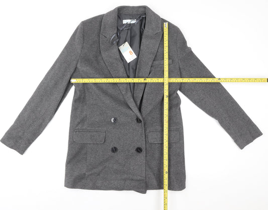 Womens UK Size 8 Primark Grey Basic Jacket