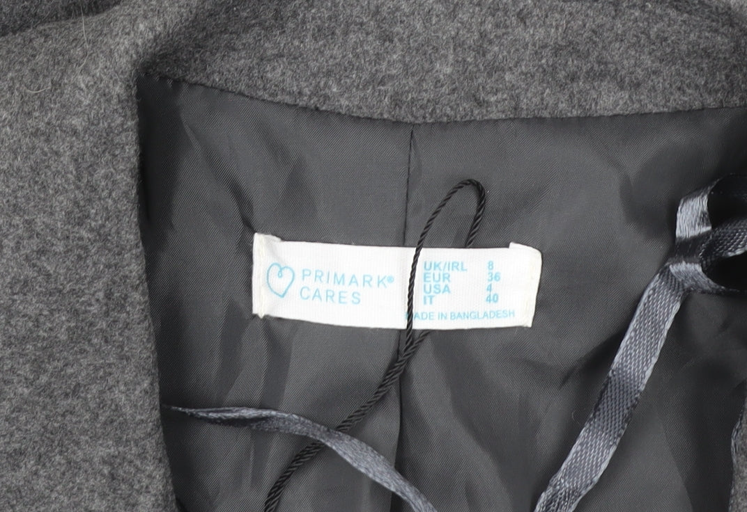 Womens UK Size 8 Primark Grey Basic Jacket