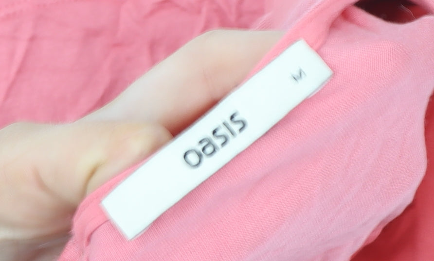 Womens UK Size M Oasis Pink Basic Blouse