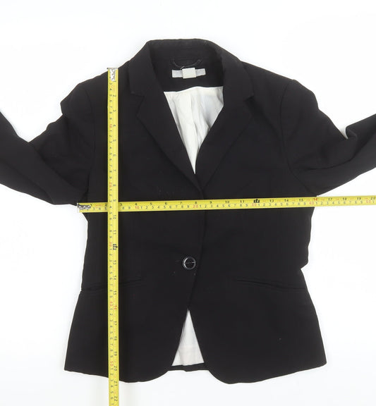 Womens UK Size 8 H&M Regular Black Blazer