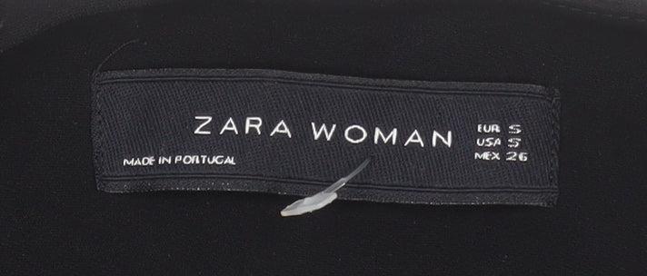 Womens UK Size 8 Zara Regular Black Blazer