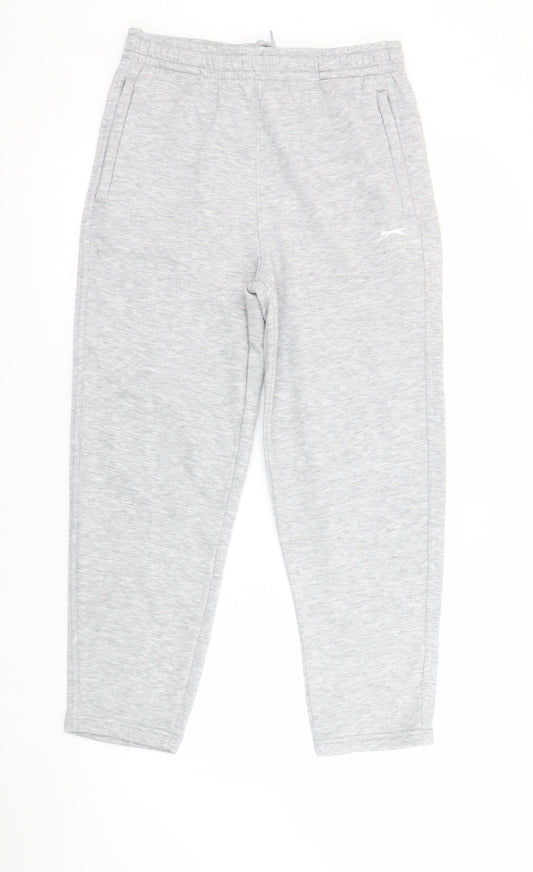 Boys UK Size 11-12 Years Slazenger Regular Fit Jogger Grey Trousers