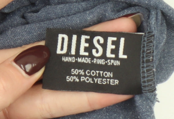 Mens UK Size M Diesel Blue T-Shirt