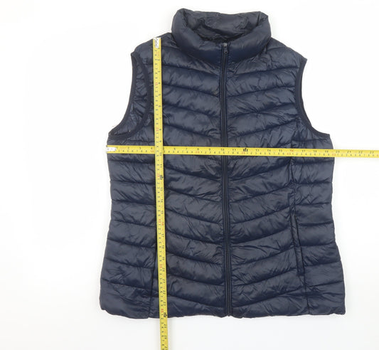 Mens UK Size M St. Bernard Blue Puffer Jacket