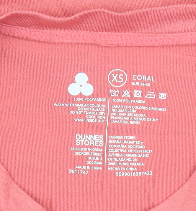 Womens UK Size XS Dunnes Stores Pink Running & Jogging Gym & Training Yoga T-Shi